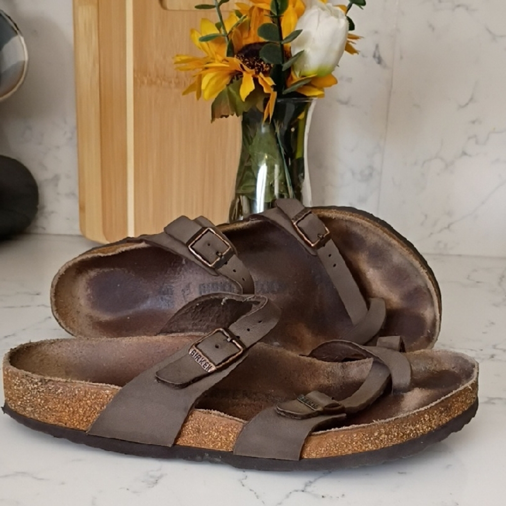 Birkenstock Brown Leather Sandals